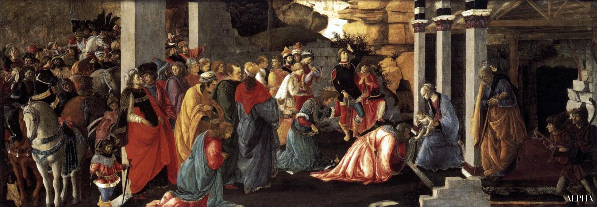 Adoration des trois rois mages - Sandro Botticelli - Reproductions de tableaux et peintures haut de gamme