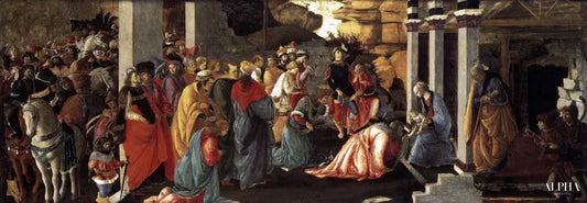 Adoration des trois rois mages - Sandro Botticelli - Reproductions de tableaux et peintures haut de gamme