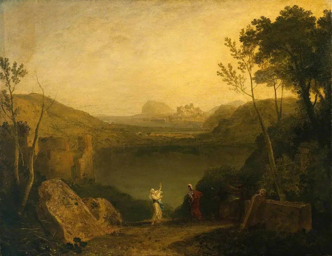 Aeneas and the Sibyl, Lake Avernus - J. M. W. Turner image 1 copie peinte à la main à l’huile