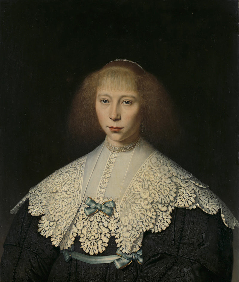 Agathe Geelvinck (1617-38). Première épouse de Frederik Dircksz Alewijn - Dirck van Santvoort