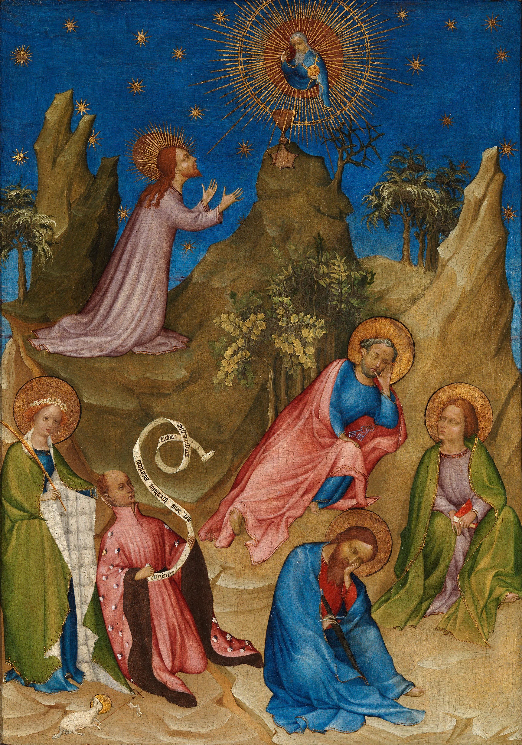 Agonie dans le jardin avec Louis Ier d'Orléans en donateur - Colart de Laon