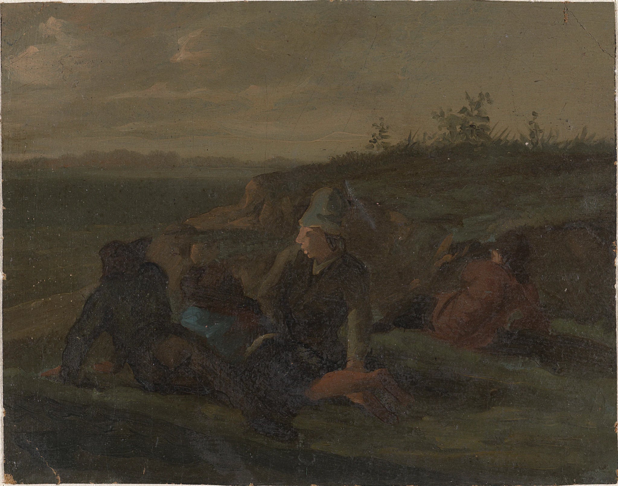 Agriculteurs se reposant dans un pré - Simon Andreas Krausz