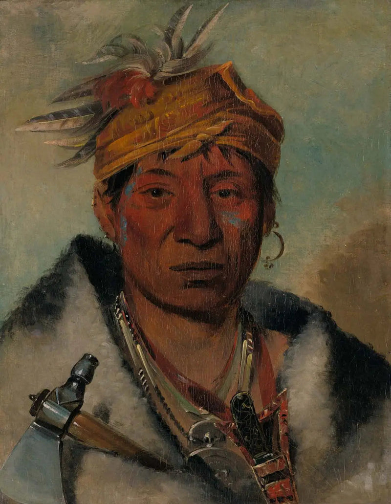フランス語のタイトルを日本語に翻訳してください。

Source:
Ah-yaw-ne-tak-oár-ron, un guerrier - George Catlin