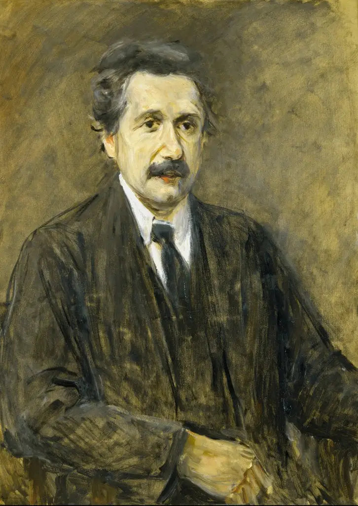 Albert Einstein (1879–1955) - Max Liebermann image 1 tableau peint à l’huile sur toile
