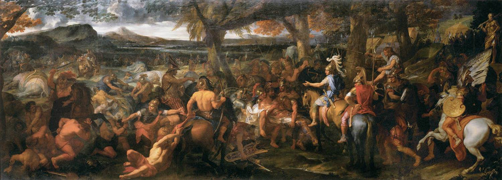 Alexandre et Porus - Charles Le Brun image 1 copie de tableau peinte à la main