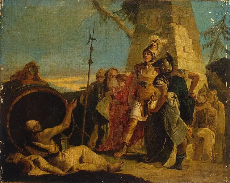 アレクサンドロス大王とディオゲネス - ジョヴァンニ・バッティスタ・ティエポロ

Source:
Alexandre le Grand et Diogène - Giovanni Battista Tiepolo