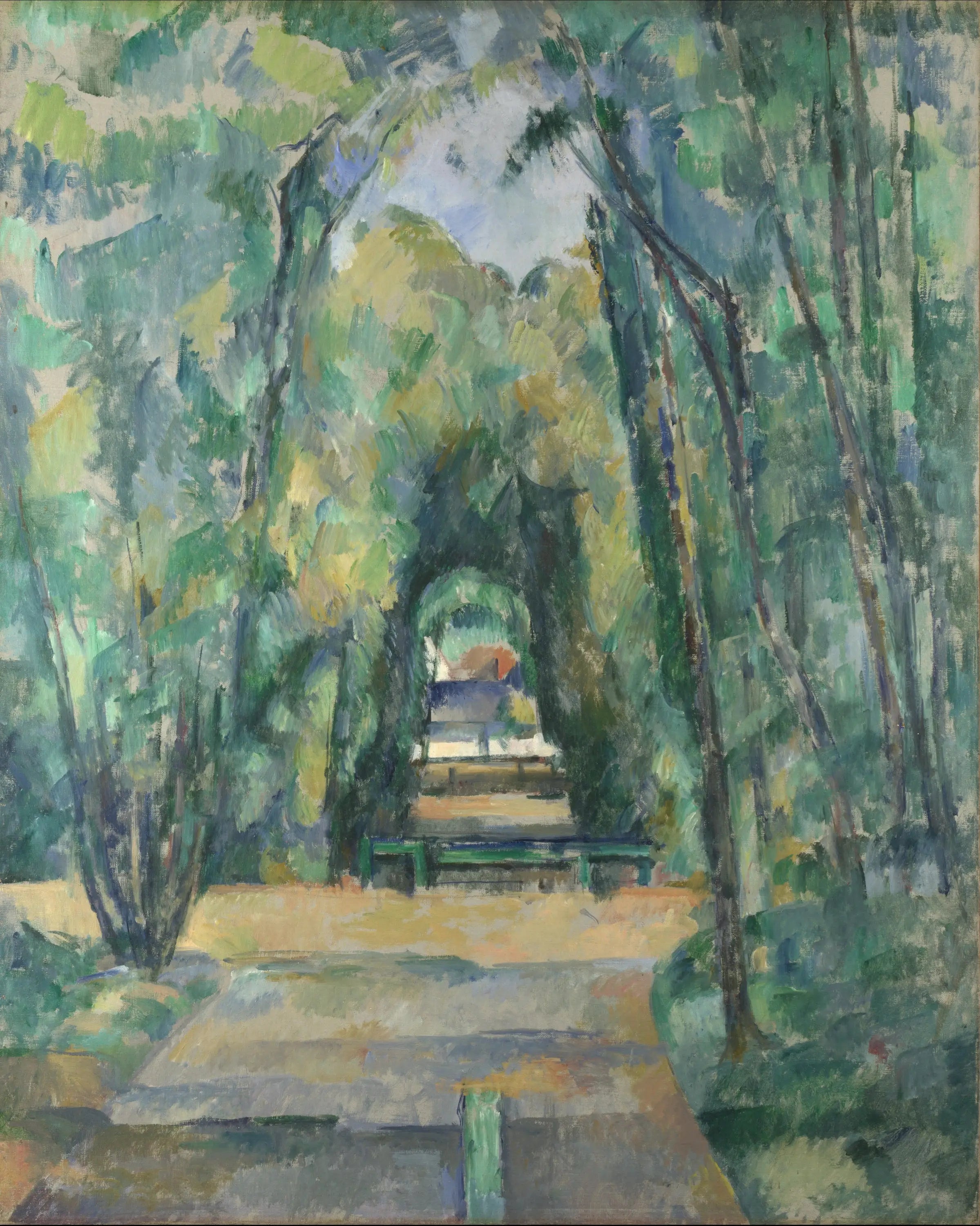 Allée à Chantilly - Paul Cézanne image 1 reproduction artisanale de tableau