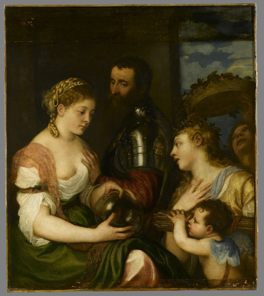 Allégorie conjugale (Allégorie de la séparation?), dit à tort Allégorie d'Alphonse d'Avalos - Tiziano ou Titien