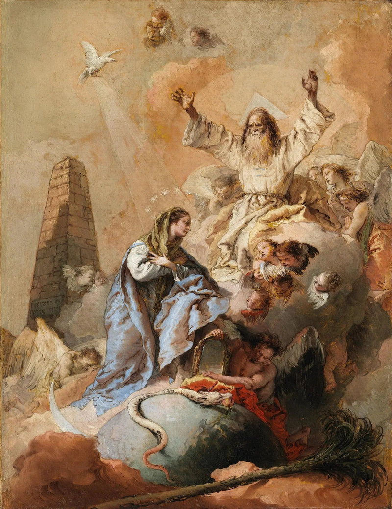 無原罪の御宿りの寓意画 - ジョヴァンニ・バッティスタ・ティエポロ

Source:
Allégorie de l'Immaculée Conception - Giovanni Battista Tiepolo