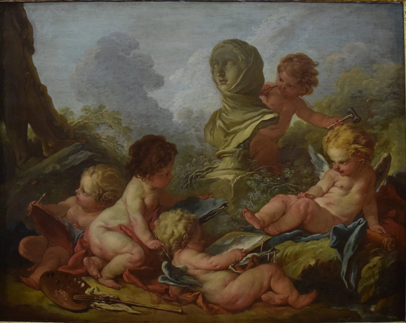 絵画と彫刻の寓意 - フランソワ・ブーシェ

Source:
Allégorie de la peinture et de la sculpture - François Boucher