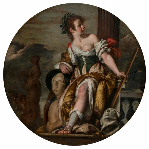 Allégorie de la sculpture - Bernardo Strozzi image 1 reproduction de peinture à l’huile