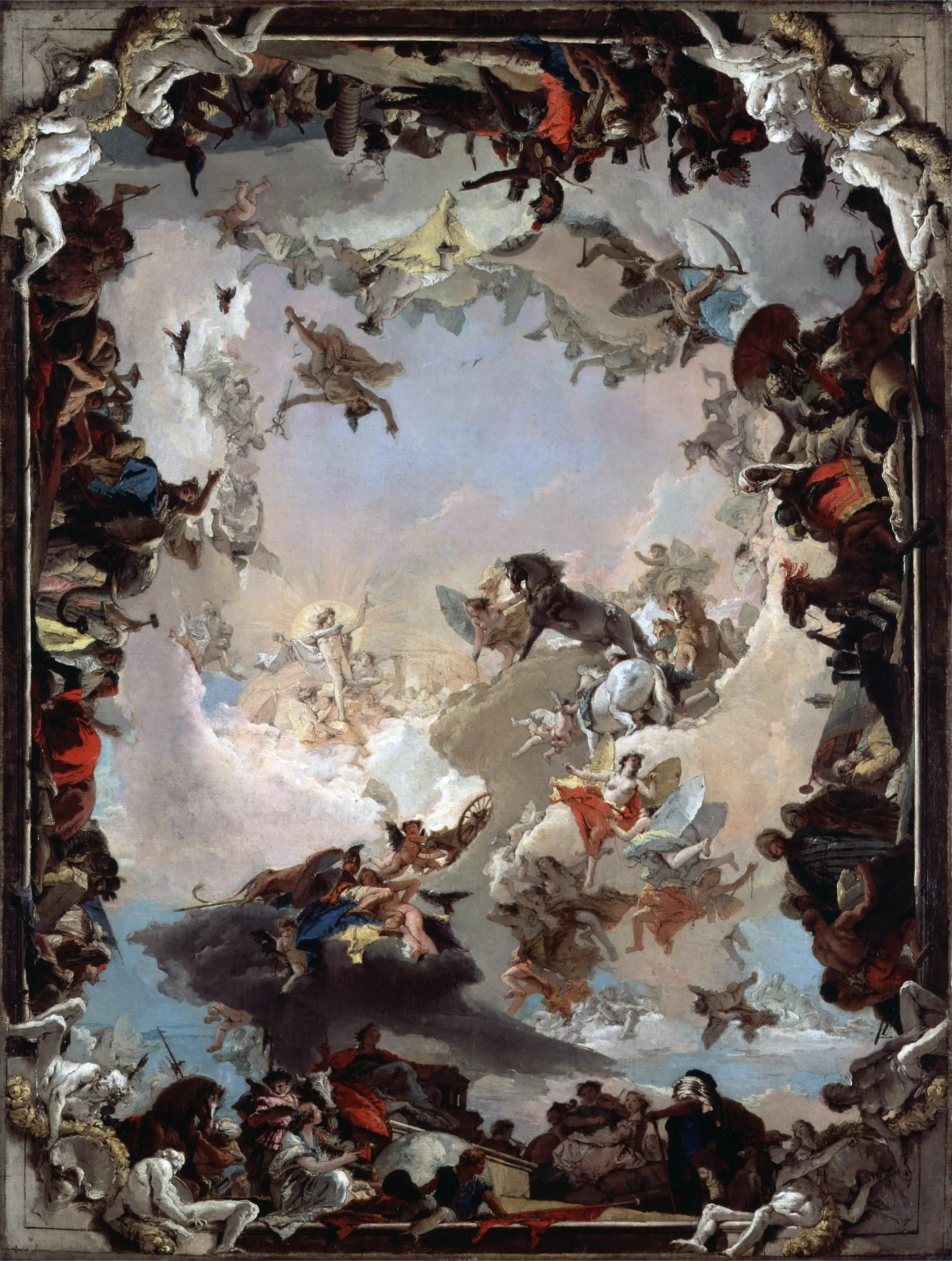 Allégorie des planètes et des continents - Giovanni Battista Tiepolo - Alpha Reproduction