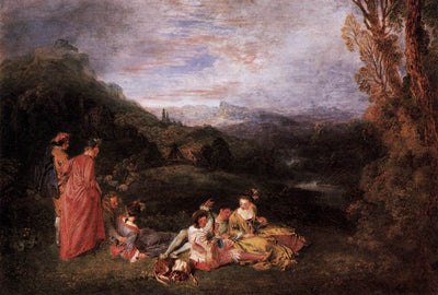 Amour paisible - Antoine Watteau - Alpha Reproduction