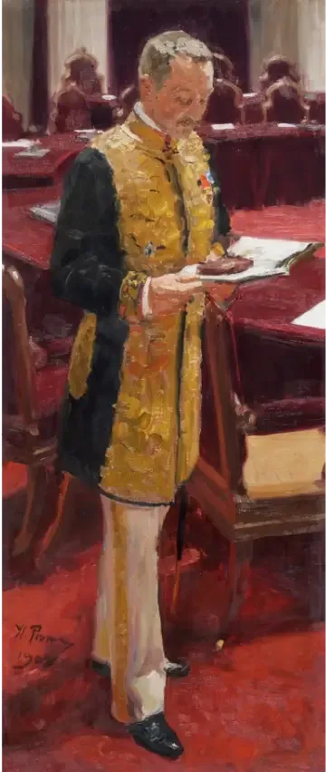 アンドレイ・アレクサンドロヴィッチ・ボブリンスキー（1844年 – 1930年） - イリヤ・レーピン

Source:
Andreï Alexandrovitch Bobrinski (1844 – 1930) - Ilya Repin