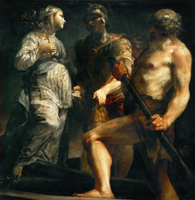 Äneas, die Sibylle und Charon - Giuseppe Maria Crespi