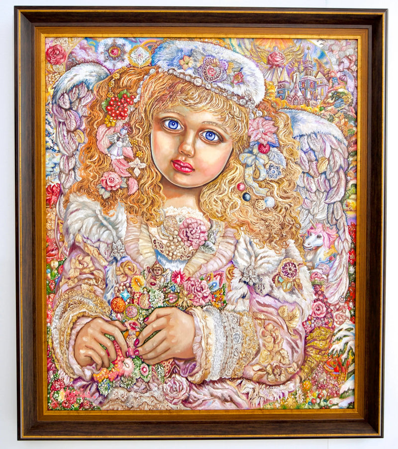 クリスマスの光の天使  | 60 x 75 cm