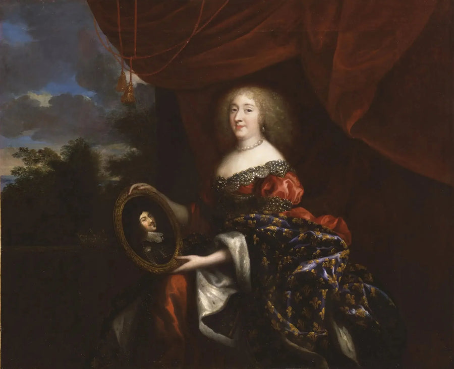 ア Anne-Marie-Louise・ド・オルレアン（1627-1693）、モンパンシエ公爵夫人、ラ・グランド・マドモワゼル - ジャン・ノクレ