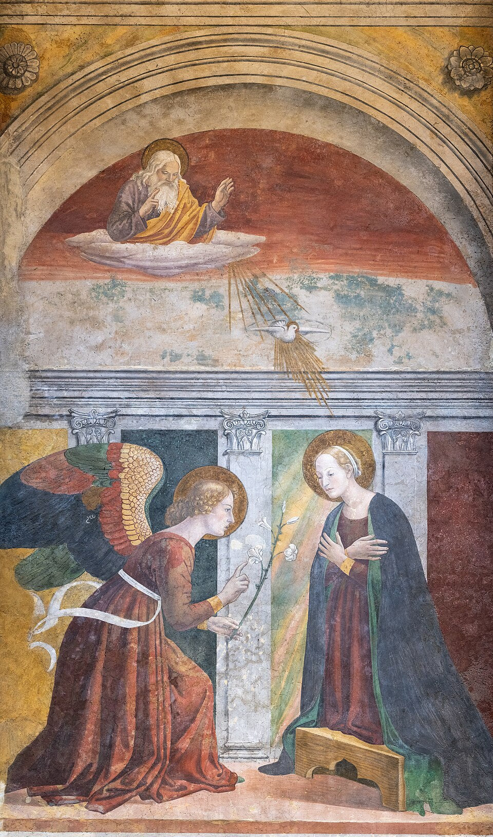 Annunciation - Melozzo de Forlì image 1 copie de tableau peinte à la main