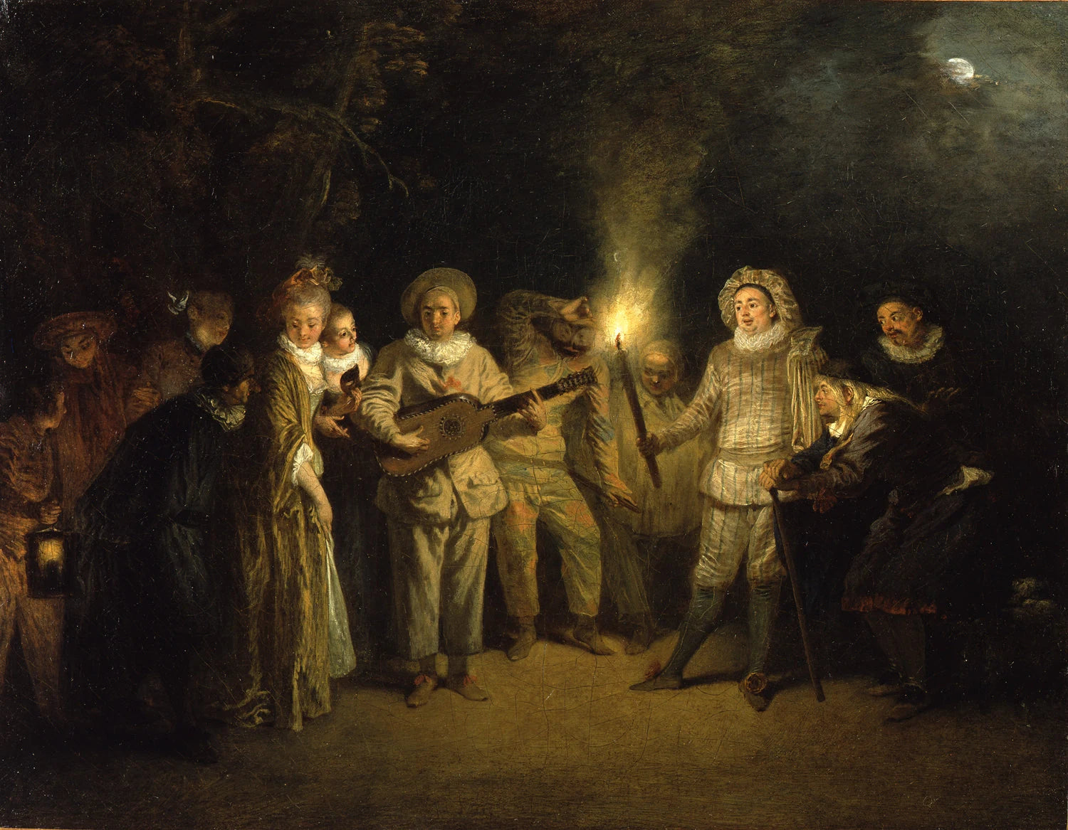 La Comédie italienne, peinture d’Antoine Watteau
