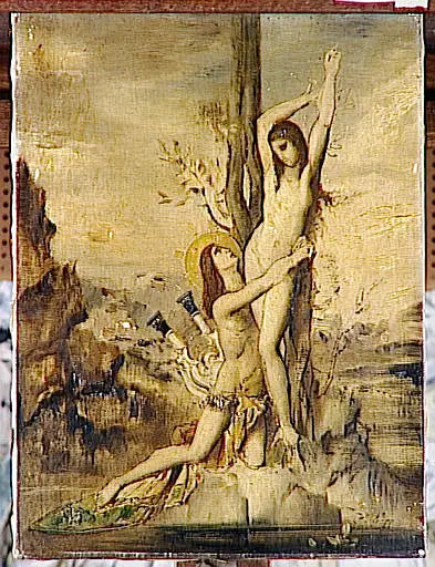 Apollon et Daphné - Gustave Moreau image 1 tableau peint à l’huile sur toile