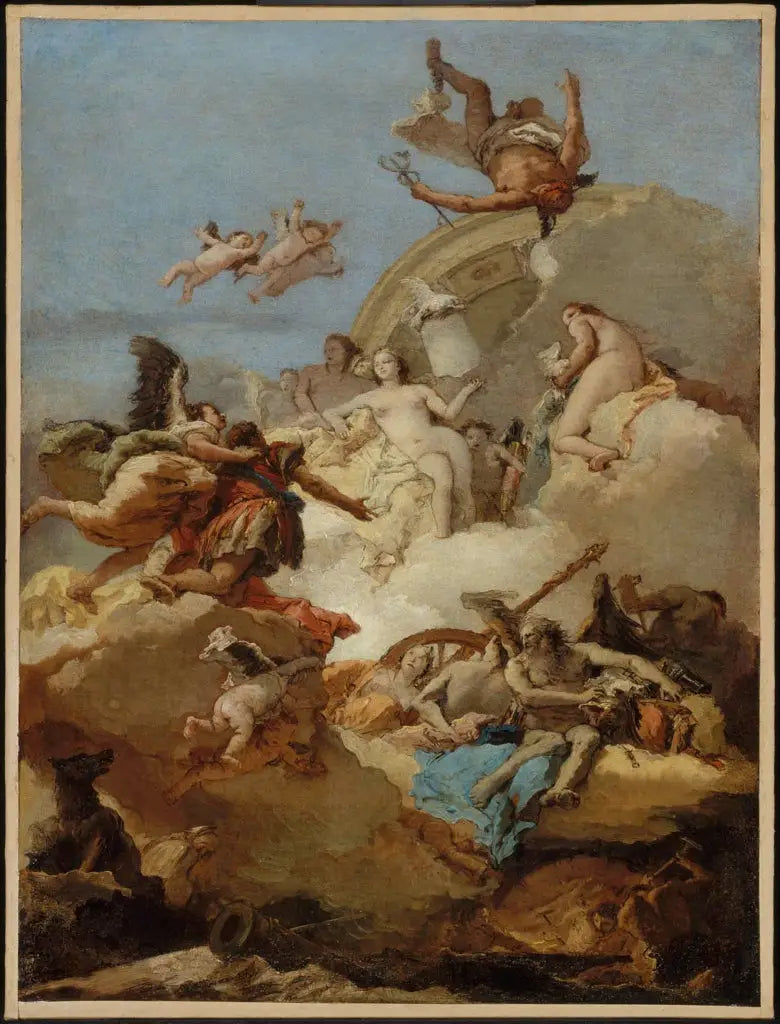 エネーの神格化 - ジョヴァンニ・バッティスタ・ティエポロ

Source:
Apothéose d'Énée - Giovanni Battista Tiepolo