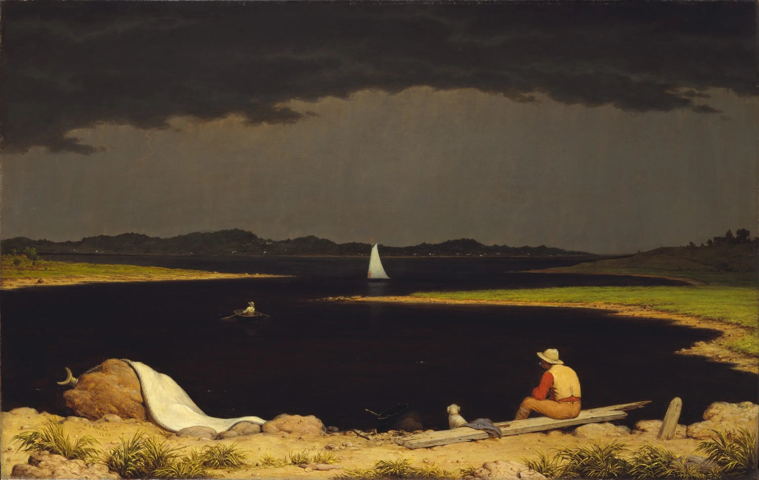 Approche d'un orage - Martin Johnson Heade image 1 copie de tableau peinte à la main