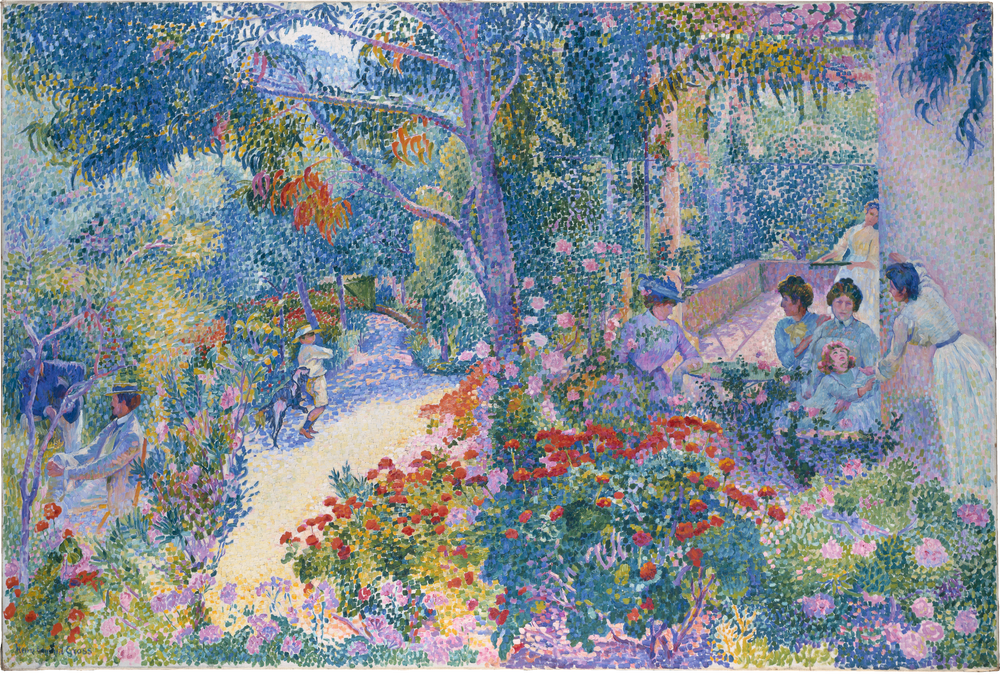Après-midi au jardin - Henri-Edmond Cross image 1 reproduction de peinture à l’huile