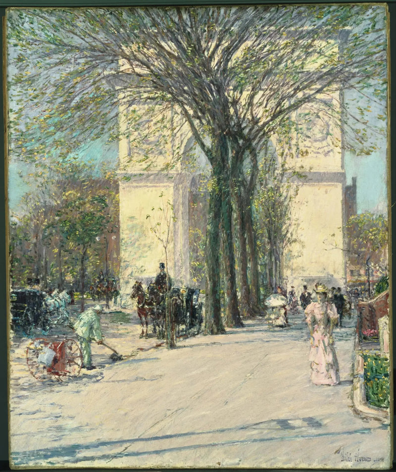 ワシントン記念塔、春 - チルド・ハッサム

Source:
Arche de Washington, printemps - Childe Hassam