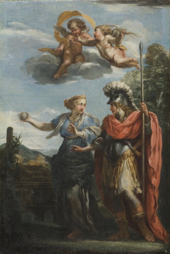 Ariane et Thésée - Pietro da Cortona image 1 reproduction artisanale de tableau