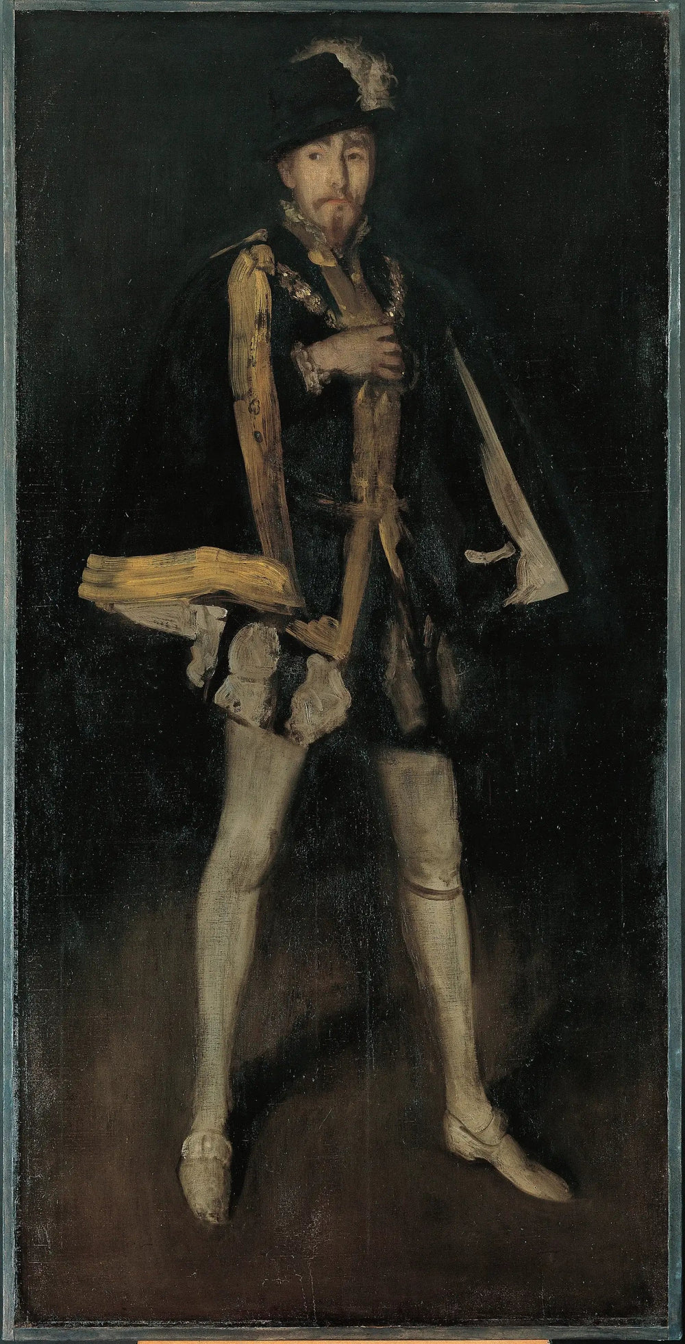 Arrangement en noir, n° 3 : Sir Henry Irving dans le rôle de Philippe II d'Espagne - James Abbott McNeill Whistler image 1 copie de tableau peinte à la main