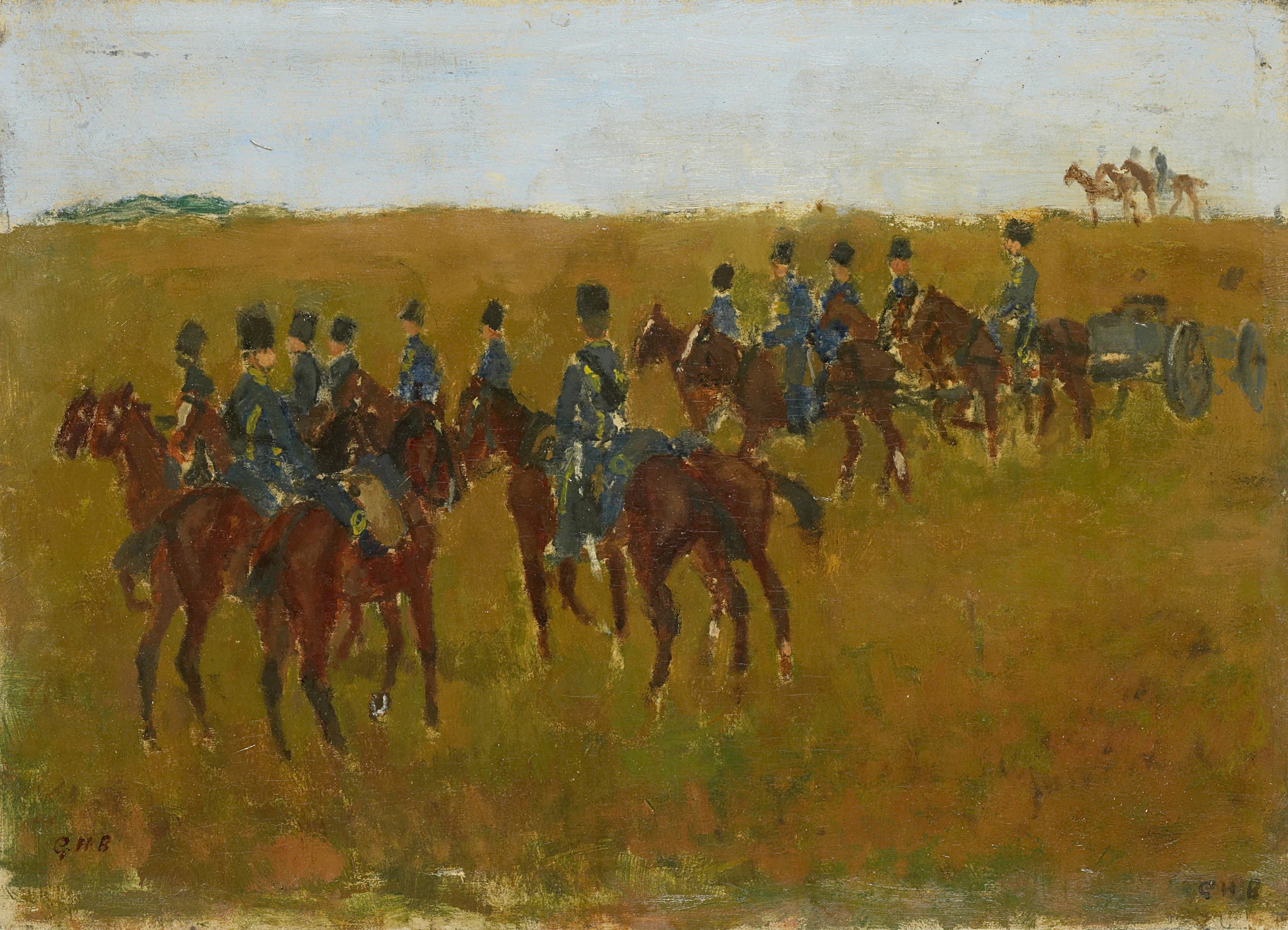 Artillerie en manœuvre - George Hendrik Breitner