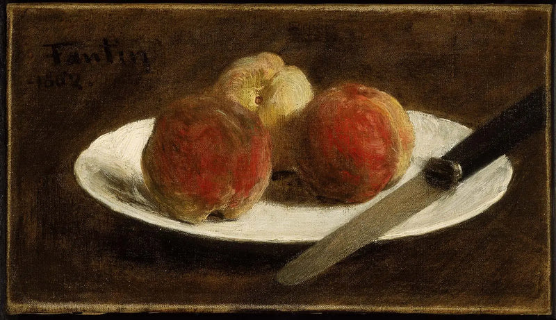 桃の皿 - アンリ・ファンタン＝ラトゥール

Source:
Assiette de pêches - Henri Fantin-Latour