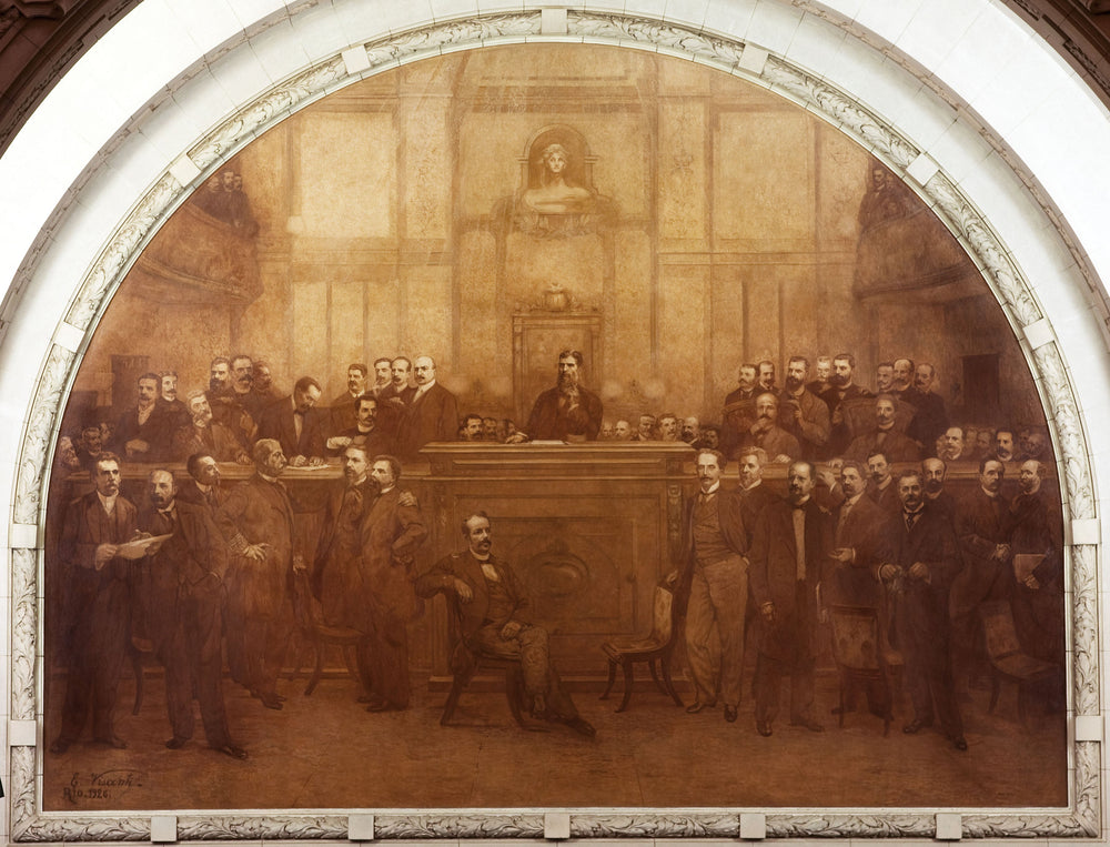 Assinature de la Constitution de 1891 - Eliseu Visconti image 1 tableau peint à l’huile sur toile