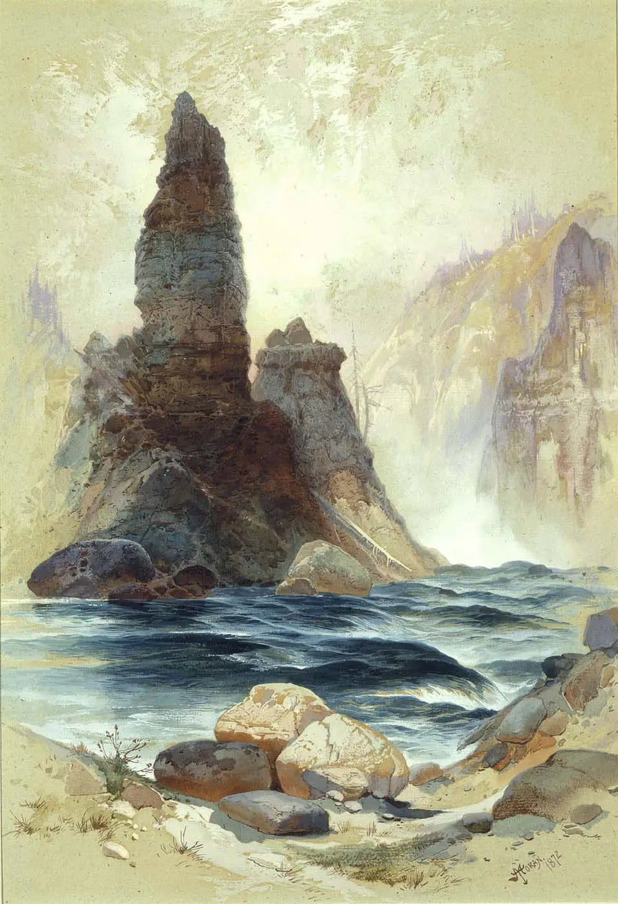 イエローストーン国立公園の滝の上のタワー - トーマス・モラン

Source:
Au-dessus des chutes Tower, Yellowstone - Thomas Moran