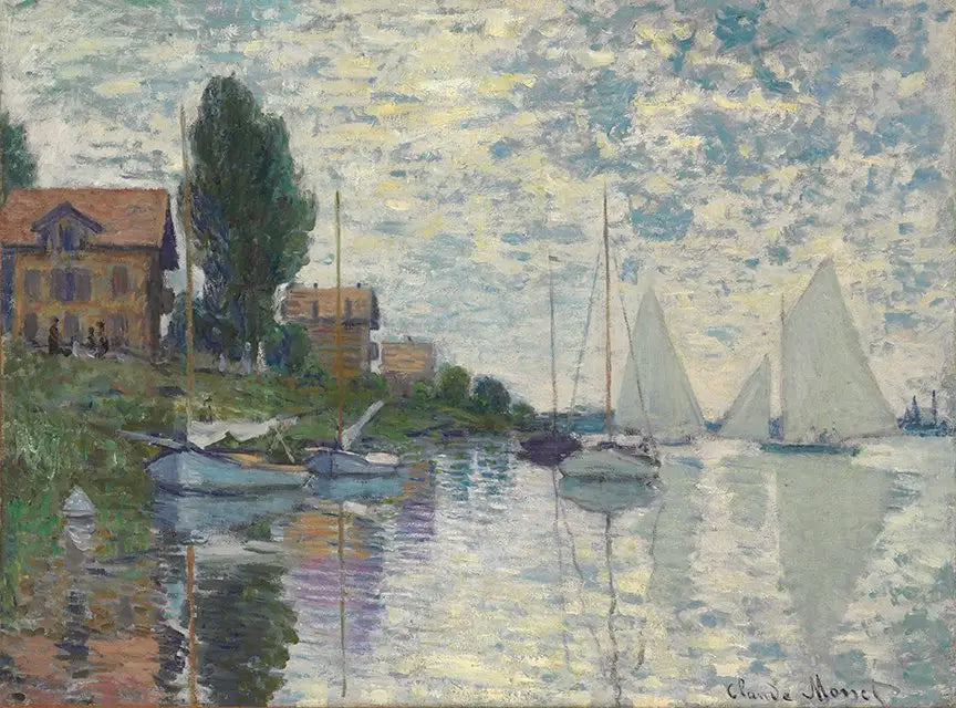 Reproduction du tableau « Au Petit-Gennevilliers - Claude Monet » par Alpha Reproduction en peinture à l’huile