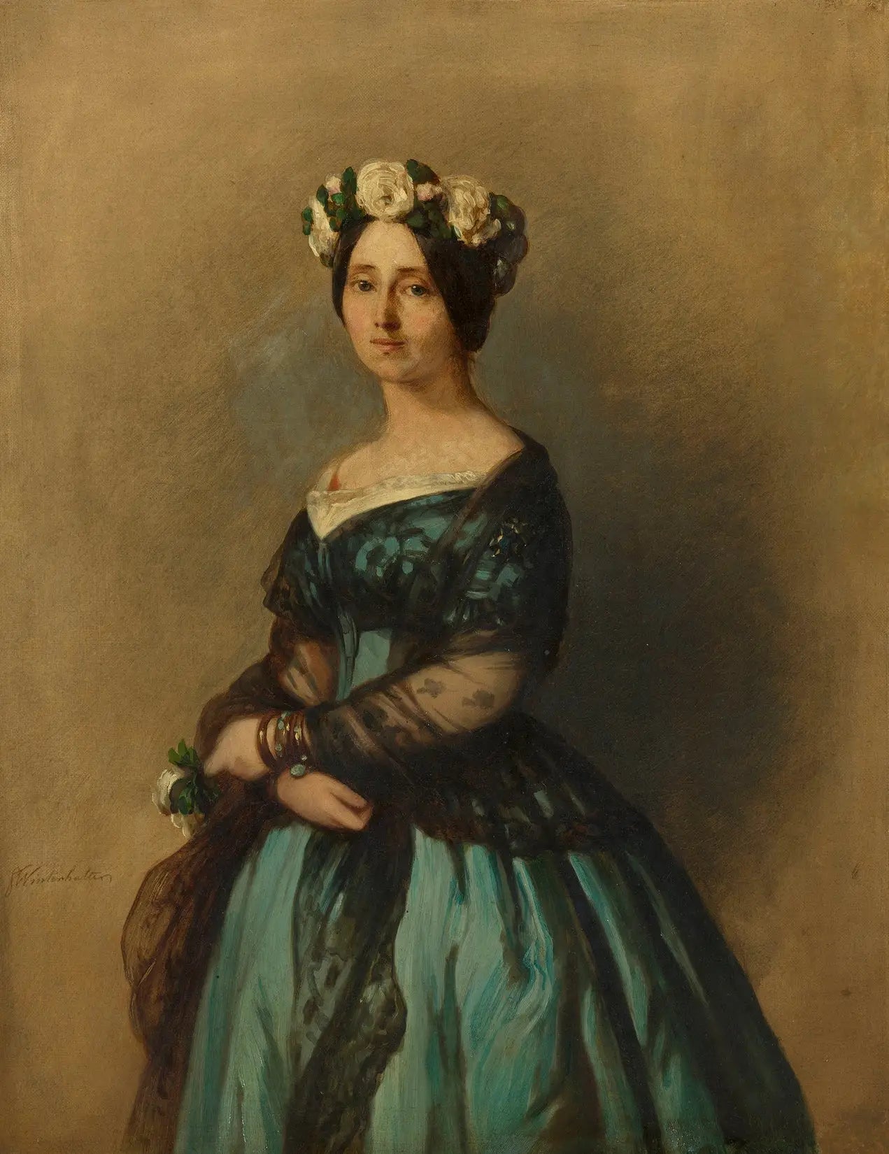 Augusta de Saxe-Weimar princesse de Prusse plus tard reine de Prusse et impératrice allemande (1811-1890) - Franz Xaver