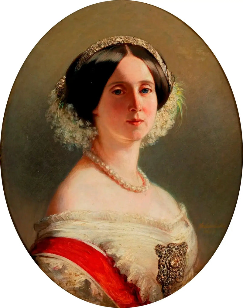 アウグスタ・ド・ザクセン＝ヴァイマル、プロイセン王妃およびドイツ皇后（1811-1890） - フランツ・ザヴェル・ウィンターハルター

Source:
Augusta de Saxe-Weimar, reine de Prusse et impératrice allemande (1811-1890) - Franz Xaver Winterhalter