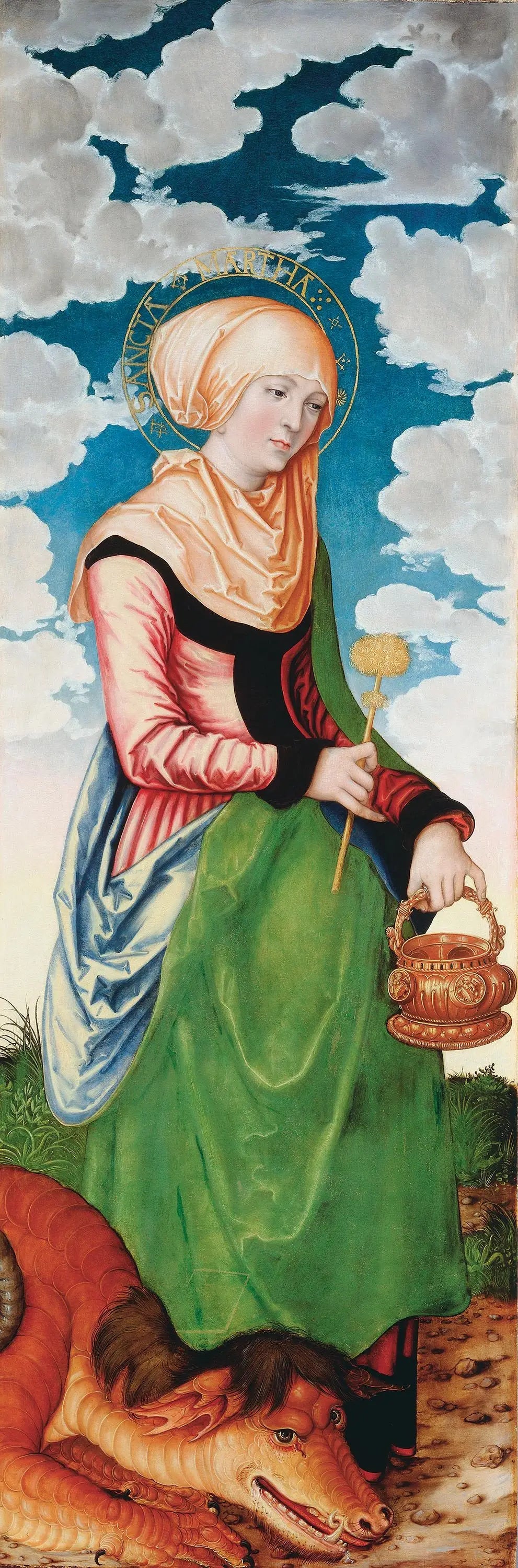 Autel de la Madeleine : Sainte Marthe - Lucas Cranach the Elder image 1 reproduction d’œuvre d’art à l’huile