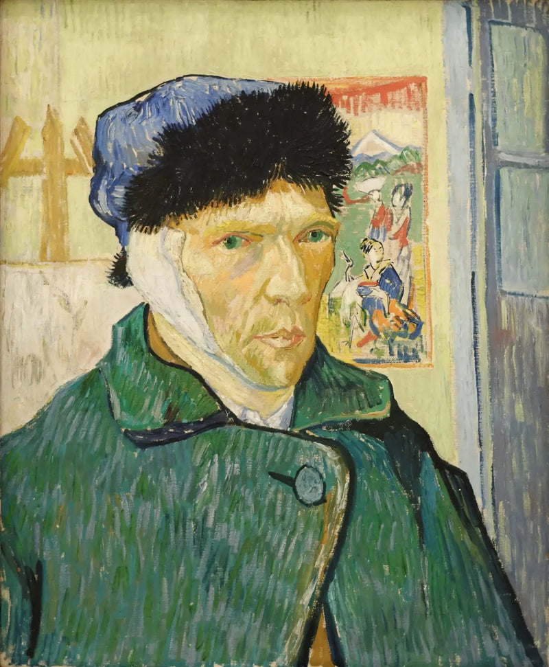 包帯を巻いた耳の自画像 - Vincent van Gogh