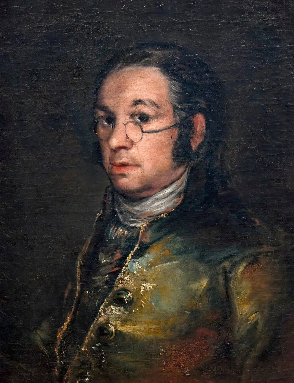 Autoportrait aux lunettes - Francisco de Goya image 1 tableau peint à l’huile sur toile