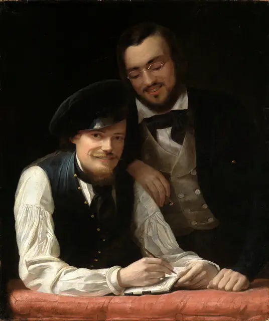 フランツ・ザヴェル・ウィンターhalterによる芸術家とその兄弟の自己肖像画

Source:
Autoportrait de l'artiste avec son frère - Franz Xaver Winterhalter