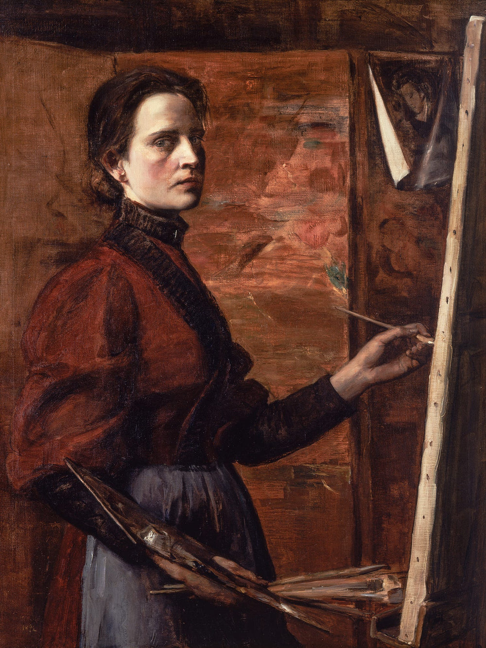 Autoportrait - Elizabeth Nourse image 1 reproduction réalisée par Alpha Reproduction