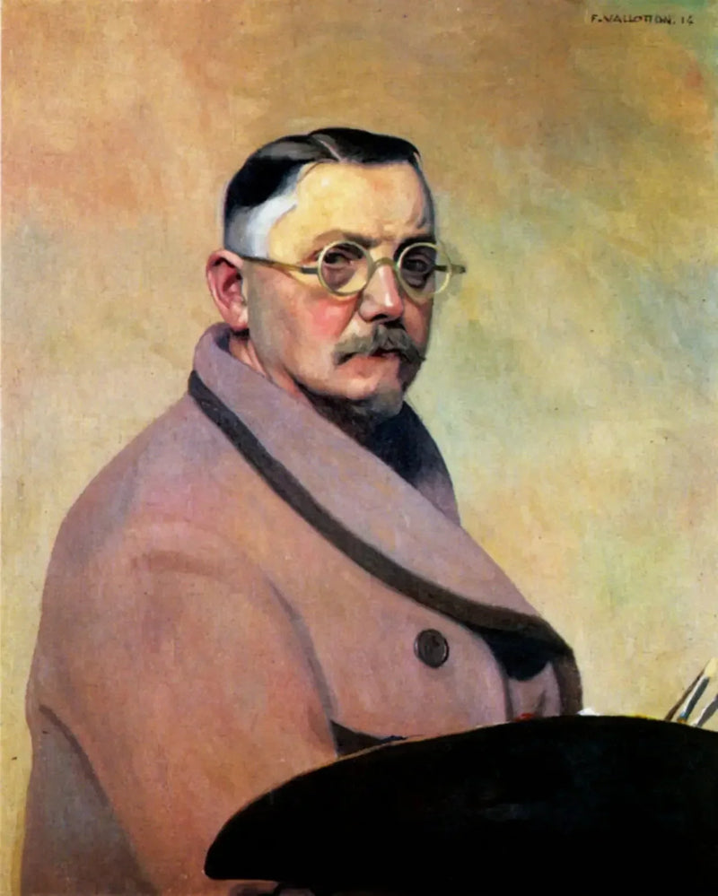バスローブを着た自画像 - フェリックス・ヴァロトン

Source:
Autoportrait en robe de chambre - Félix Vallotton