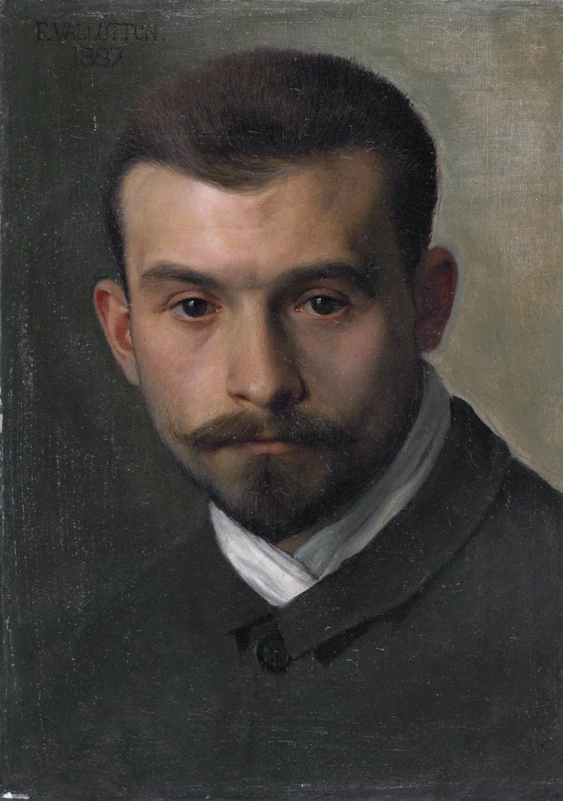 フェリックス・ヴァロトンによる自画像（1887年）

Source:
Autoportrait (Félix Vallotton, 1887) - Félix Vallotton