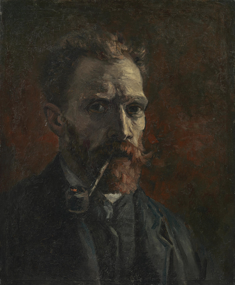 パイプをくわえた自画像 - Vincent van Gogh