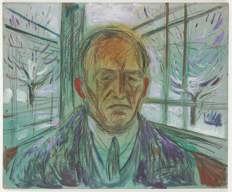 ベランダの自画像 - エドヴァルド・ムンク