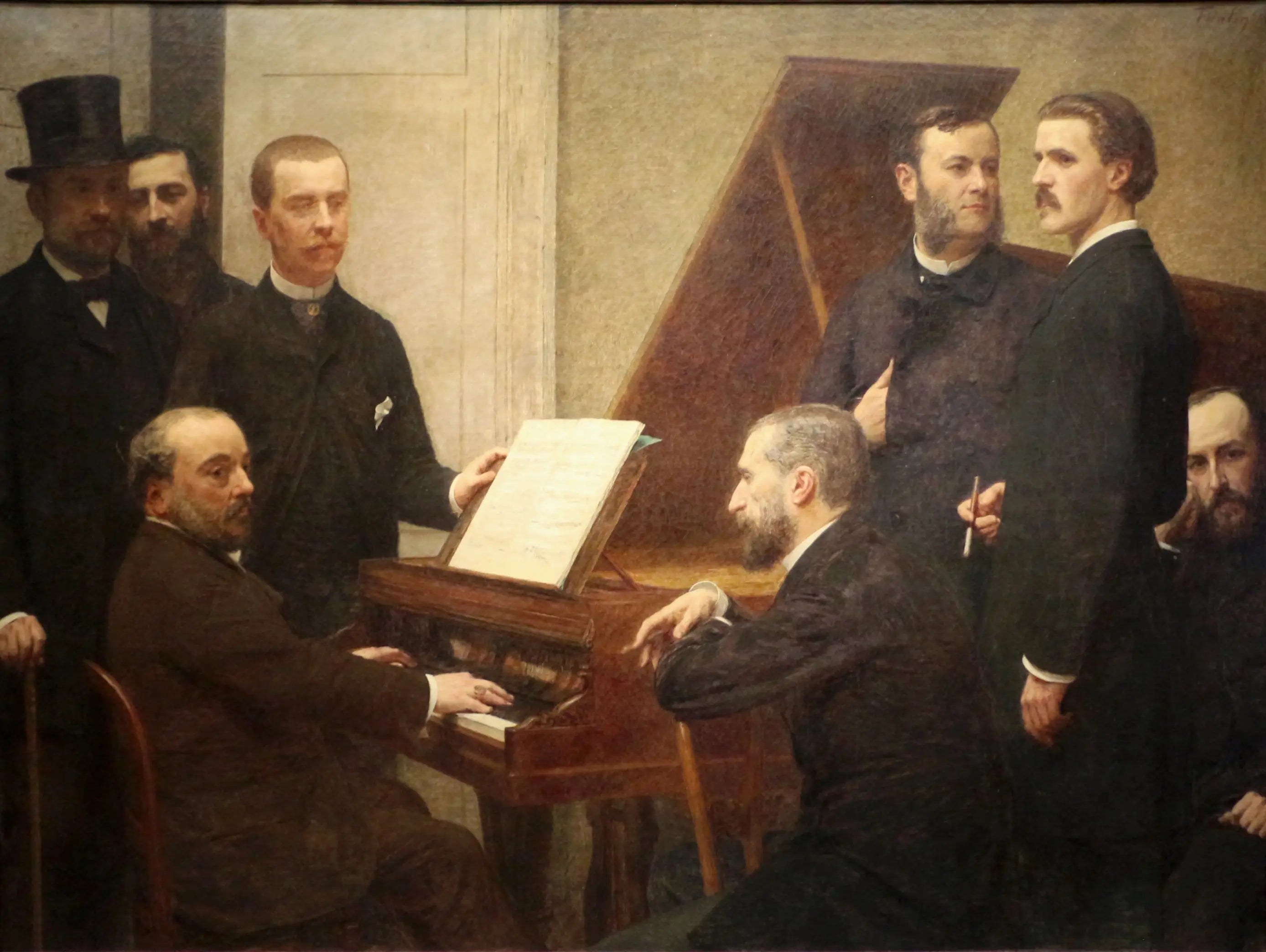 Autour du piano - Henri Fantin-Latour - Alpha Reproduction