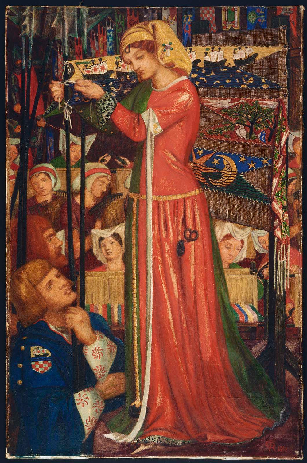 Avant la bataille - Dante Gabriel Rossetti image 1 reproduction d’œuvre d’art à l’huile
