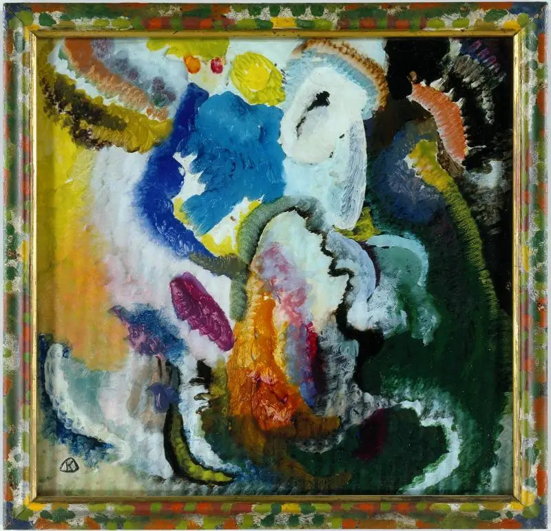 Avec cavalier - Vassily Kandinsky image 1 reproduction artisanale de tableau