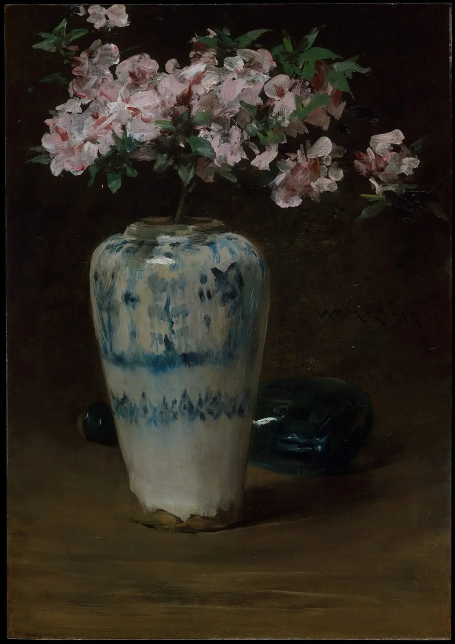 アザレアローズ — 中国の花瓶 - ウィリアム・メリット・チェイス

Source:
Azalée rose — Vase chinois - William Merritt Chase